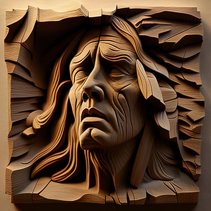 3D модель Джек Левин, американский художник. (STL)